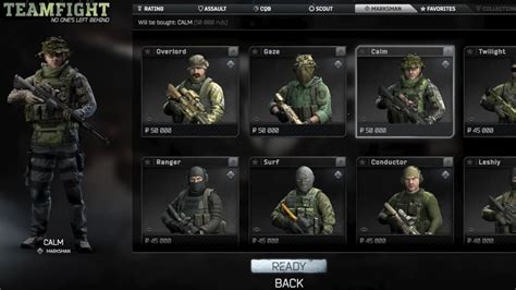 tarkov arena classes